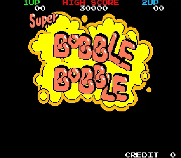 Super Bobble Bobble screen shot title